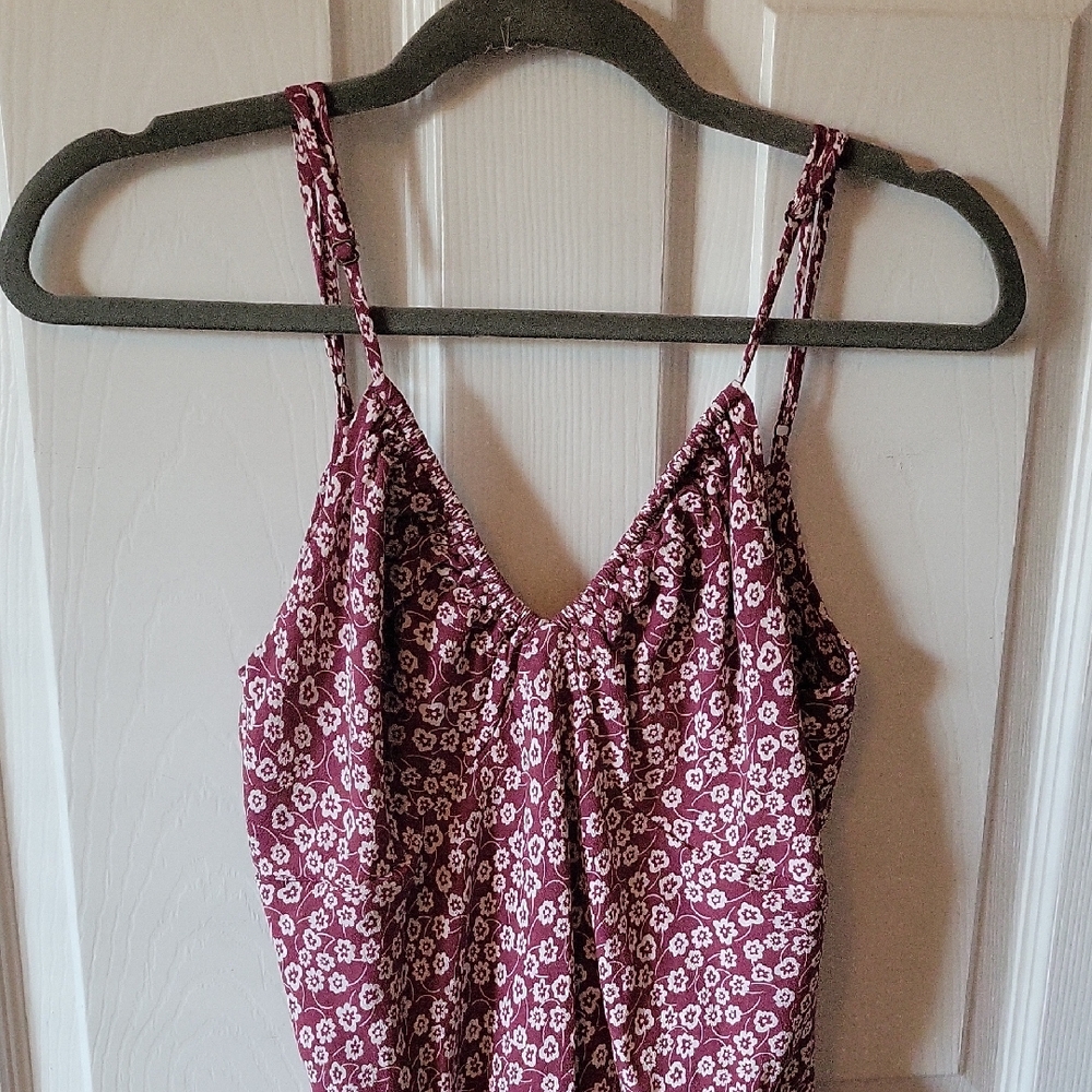 Wild Fable Midi Dress- Mauve/ White